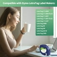 thumbnail image 3 of 3-Pack Paper White Tape Replacement for Dymo Label Maker Refills,Compatible with Dymo Letratag Refills 1/2 x 13 for LetraTag LT-100T LT-100H, 3 of 5