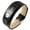 Black, variant on Metaljc Leather Medical Alert ID Bracelet for Men, Engraved Eliquis, Adjustable 6.1-8.1 in