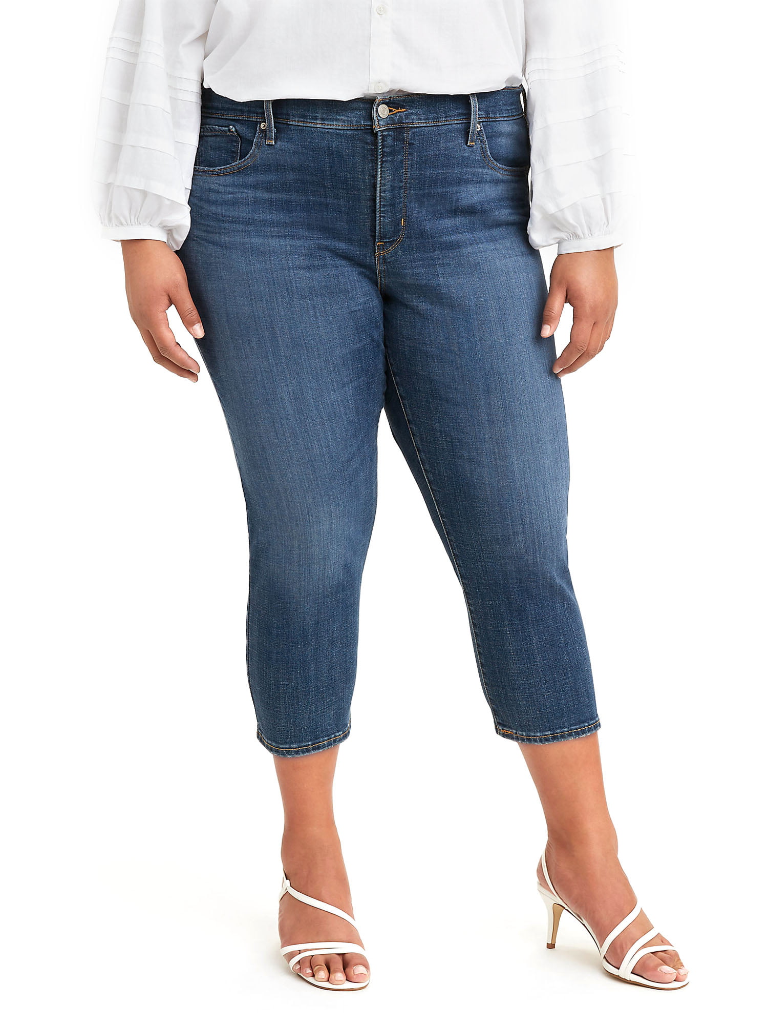 Levi's Women's Plus Size 311 Shaping Skinny Capri Jeans 