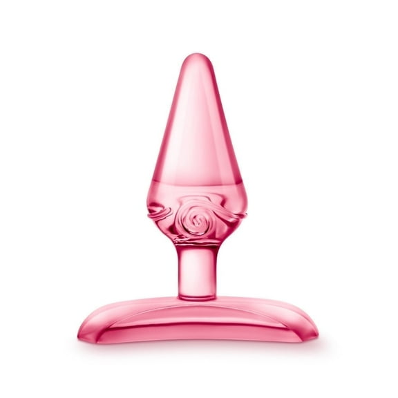 Eden Small Tapered Anal Plug StayPut Base Waterproof TPE Butt Plug for Beginners, Pink