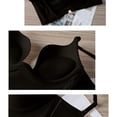 thumbnail image 6 of IQOGKRN Women Deep Plunge Low Back Wireless Bra Seamless No Show Backless Bralette Adjustable Thin Strap Multiway Low Cut Support Brassiere Black 36D, 6 of 6