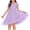 Purple#02, variant on AHTJRT Girls Dress Crewneck Sheer Mesh Puffy Short Sleeve A-Line Casual Party Wedding Bridesmaid Dresses Green#01 10-12 Years