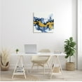 thumbnail image 2 of Stupell Industries Abstract Paint Infusion Fluid Blue Yellow Integration Abstract Painting Gallery Wrapped Canvas Print Wall Art, 24 x 24, 2 of 6