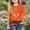 orange, variant on SGFCWSX Girls T-Shirts Graphic Print Casual Summer Short Sleeve Daily Tops for Kids Orange Size 7 Years