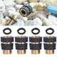 thumbnail image 5 of Conector de manguera de latón, 4 juegos de manguera universal, accesorio rápido para jardín, acoplador de manguera, rendimiento probado Jadeshay A, 5 of 8