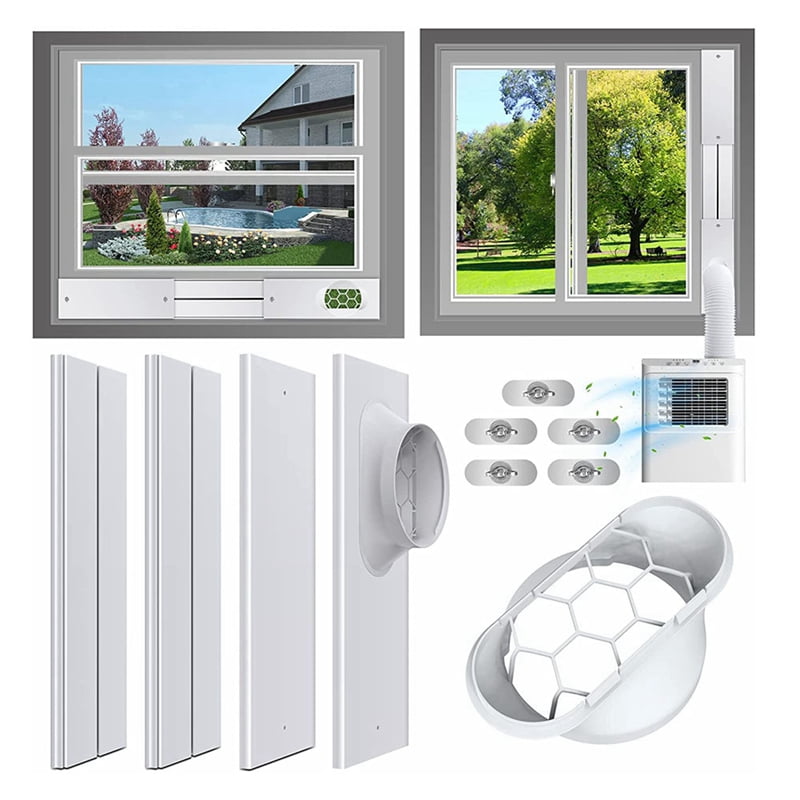 AC Window Vent Kit Air Conditioner Window Kit for Sliding Window, AC