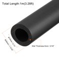 thumbnail image 2 of Uxcell 18mm ID 30mm OD 1m Length Handle Pipe Insulation Foam Tubing Black 2 Pack, 2 of 5