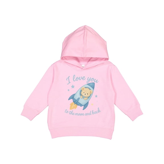 Inktastic I Love You to the Moon and Back Rocket Toddler Hoodie