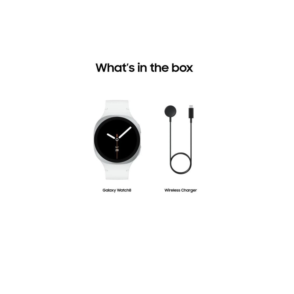 Restored Samsung Galaxy Watch8 40mm LTE Smart Watch, Silver, White Band (Refurbished)