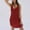 B167 Red plus size summer dresses Clearance Under $5, variant on Cagogo Ladies Party Dresses Summer Spring Under $10 Plus Size V Neck Sleeveless Solid Color Flowy Short Mini Tshirt Tank Sundress Cute White Funaral Dresses