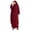 Wine, variant on Hijab Khimar for Women, Solid Color Hooded Robe with Batwing Sleeves and Skirt for Modest Wear, Ramadan and Daily Prayer