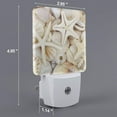 thumbnail image 2 of Pofeuu Starfishes On Seashells Print Night Lights Plug into Wall with Dusk-to-Dawn Light Sensor, LED Nightlight for Bathroom, Adult, Hallway-UK, 2 of 7