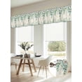 thumbnail image 5 of 2 Pack Daisy Eucalyptus Leaf Valance for Window Summer Flower Vintage Countryside Kitchen Valance Rod Pocket Short Curtain Topper Decorative Window Treatment for Living Room Bedroom 42"x18", 5 of 9