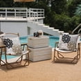 thumbnail image 5 of Outdoor Throw Pillow Covers 16x16 Inch Set of 2 Waterproof Spring Summer Geometric Elegant Black Brown Outdoor Pillow Covers for Patio Funiture Garden Couch 158G16, 5 of 6