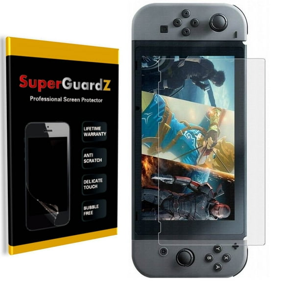 [2-Pack] For Nintendo Switch - SuperGuardZ Explosion-proof Anti-Shock Screen Protector, Ultra Clear, Anti-Scratch, Anti-Bubble