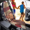 thumbnail image 4 of POLERO American Flag Horse Design Car Seat Cover Protector, Suitable for Van Bucket Seat Truck Seat, Terry Cloth Car Seat Cover for Cars Trucks, 4 of 7