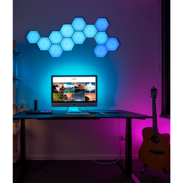 Siege Lure At forurene Hexagon Lights with Remote, Smart DIY Hexagon Wall Lights, Dual Control  Hexagonal LED Light Wall Panels with USB-Power, Geometry Hex Lights Touch  Used in Game Room Decor, Party - Walmart.com