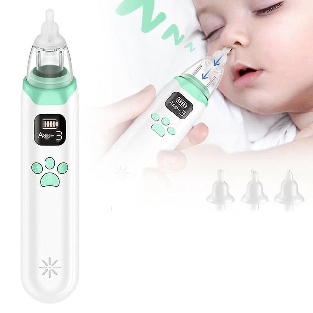 Aspirador Nasal para bebé, limpiador de nariz eléctrico, succionador de mocos higiénico seguro para niños recién nacidos