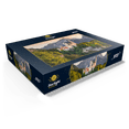 thumbnail image 3 of MyPuzzle - Royal Castle Against The Tannheimer Mountains In The Evening, Hohenschwangau Near Füssen - Premium 1000 Piece Jigsaw Puzzle for Adults, 3 of 6