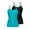 Green/Black, variant on ANFERRY Womens Cotton Camisoles with Shelf Bra Solid Basic Spaghetti Straps Tank Tops Camis Pack of 2