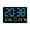Blue, variant on Led Wall Clock Digital Large Screen Temperature Date Display Room Alarm Clock