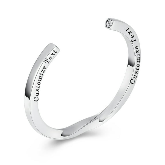 60mm Diameter Stainless Steel Bangle Funeral Urn Bracelet for Ashes Holder Cremation Jewelry for Ashes