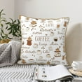 thumbnail image 6 of Kll Coffee Decorative Throw Pillow Covers Velvet Soft For Couch Sofa Bedroom Living Room Outdoor -20"X20", 6 of 8