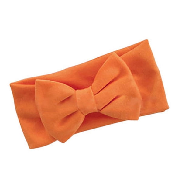 Ruanlalo Super Cute Bowknot Baby Girl Toddler Headband Hair Band Accessory Xmas Gift Orange