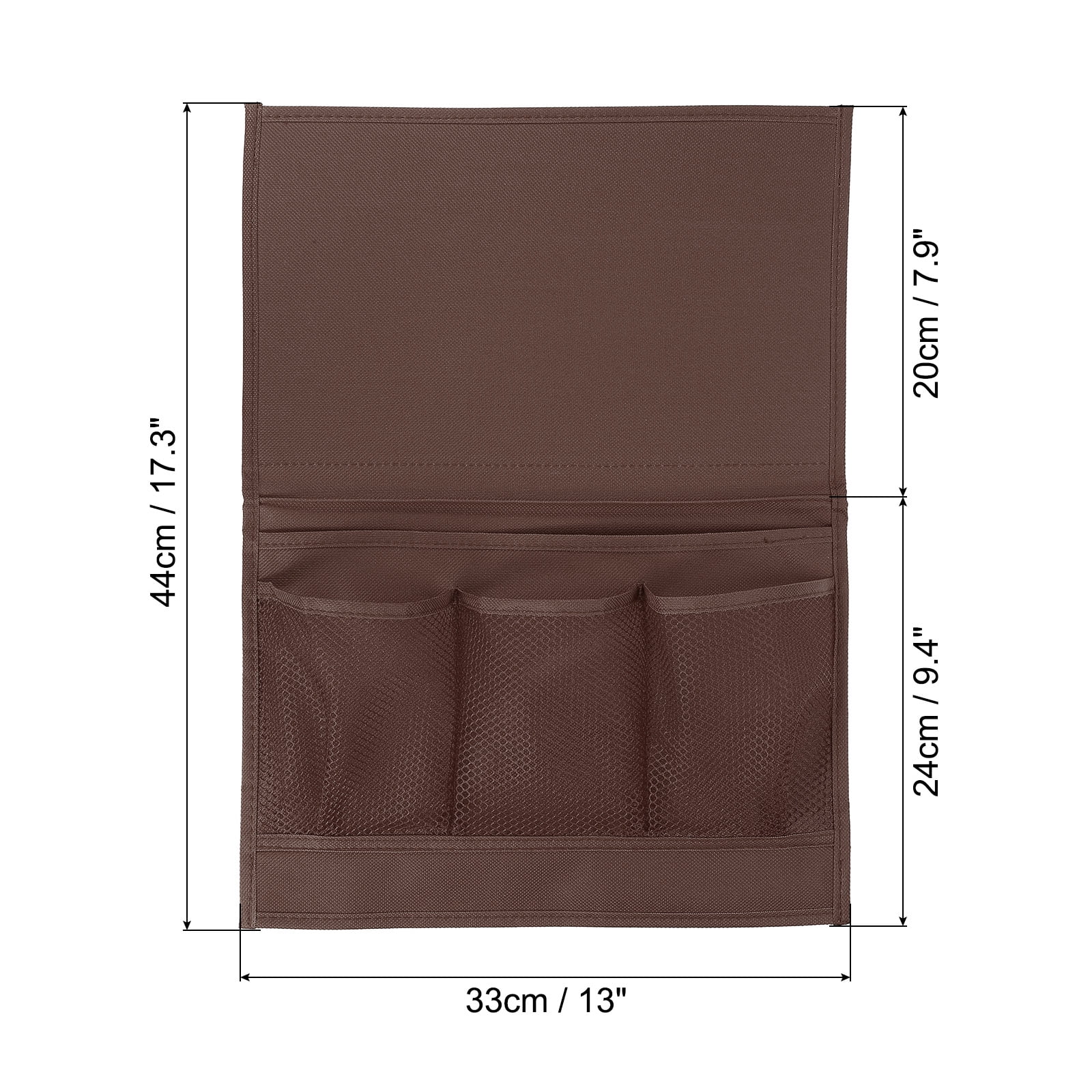 Unique Bargains Bedside Caddy Bed Caddy Hanging Organizer Brown