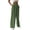 Armygreen, variant on Womens Wide Leg Linen Pants With Pockets High Waist Loose Trousers Business Work Casual Slacks Palazzo Lightweight Pants