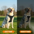 thumbnail image 6 of Jewyow No Pull Dog Harness - Reflective Adjustable Pet Vest for Small to Large Dogs, Soft Padded with Handle & Breathable Mesh,Black, XL, 6 of 9