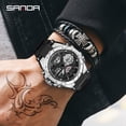 thumbnail image 4 of Sanad Top Brand Luxury Men's Watches Sports Wristwatch 5atm Waterproof Quartz Watch Men S Shock Clock Man Relogio Masculino 6008 - Quartz Wristwatches, 4 of 6