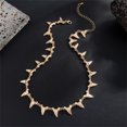 thumbnail image 6 of Alloy Tooth Necklace Gold Silver Color Option Fashion Wristlet Neckchain Jewelry Gift For Him Her, 6 of 9