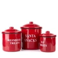 thumbnail image 3 of Factory Direct Craft Giftable Christmas Snack Enamelware Canister Set for Family and Friends, 3 of 4
