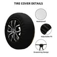 thumbnail image 2 of JUNZAN Art Éclaboussures de Fluide Explosif pour Couverture de Pneu Protecteur de Roue pour Camion SUV Remorque Camping Rv Couvertures de Pneu-17 Pouces, 2 of 6