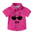 thumbnail image 3 of Bnwani Boys T Shirts Printed Crew Neck Girls Shirts Pokets Tee Hot Pink Sizes 2-14, 3 of 8