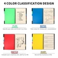 thumbnail image 3 of OUNONA Black Notebook for Note Taking and Planning, Stylish Design with Plastic and Paper, Lightweight and Portable, 3 of 7