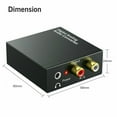 thumbnail image 2 of For Toslink 3.5mm Digital Coax Optical to Analog RCA Audio Converter Adapter with Fiber Cable, 2 of 7