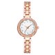 thumbnail image 1 of Reloj de pulsera de cuarzo con pantalla analógica y esfera redonda con correa de aleación de moda (oro rosa blanco), 1 of 2