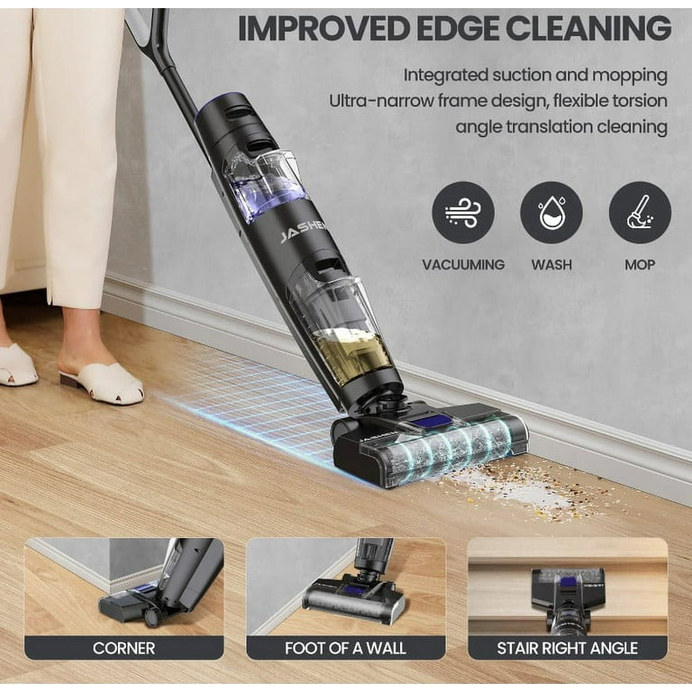 Jashen F16 Wet & Dry 2-in-1 Cordless Vacuum Mop