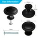 thumbnail image 2 of Pomos de tocador de estilo hongo de acero inoxidable elegantes, diseño moderno europeo para su armario de cocina, cajón y tocador (juego de 20, negro mate), 2 of 7
