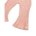 thumbnail image 7 of Franhais Baby Girls Clothing Set, Solid Color Sleeveless Romper + Long Flare Knitted Pants, 7 of 7
