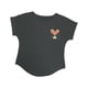 thumbnail image 5 of Camiseta de mujer con cuello redondo y manga corta, camiseta informal para mujer, camisetas de verano para pesca, compras, desplazamientos, caminar, s Gris oscuro, 5 of 10