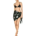 thumbnail image 2 of HAPPY BAY Women's Beachwear Summer Pareo Costumes Theme Party Casual Swim Cover up Sarong Coverups Mini Skirt Beach Wraps One Size Clip Art Skull, Vintage Black, 2 of 5
