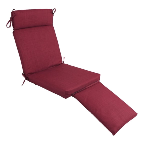 Blazing Needles All-weather Outdoor Steamer Deck Lounger Cushion
