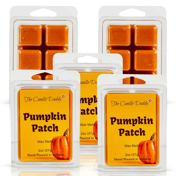 5 Pack - Pumpkin Patch - Pumpkin Pie Scented Wax Melt Cubes - 2 Oz x 5 Packs = 10 Ounces