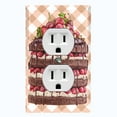 thumbnail image 2 of Metal Light Switch Plate Cover Elegant Chocolate Cake Desserts CAK001, 2 of 16