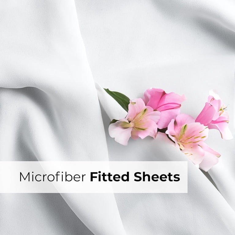 CGK Linens Extra Deep Pocket Fitted Sheet, Twin XL, White photo 6
