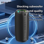 ZEALOT MP2M Portable Bluetooth Speaker, Portable Karaoke Machine with Two Wireless Mics: IPX6 Waterproof, 24W Loud Sound, Deep Bass, Bluetooth 5.3, LED Lights, Wireless Stereo Pairing, 30H Playtime