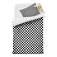 thumbnail image 2 of Black and White Checkered Duvet Cover and Pillowcase Set for Single Bedding, Bedroom Accessories for Kids Teens, 2 of 5